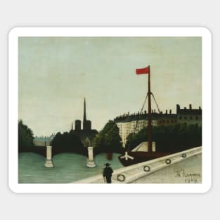 Notre Dame by Henri Rousseau Sticker